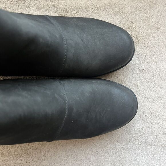 Sorel Joan Of Arctic II Hidden Wedge Heel Black Boot Women 8.5 Waterproof - Picture 9 of 16